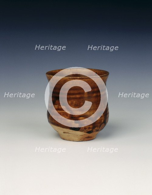Brown glazed cup, Vietnam, 14th-early 15th century. Artist: Unknown