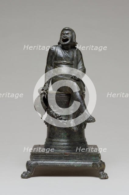 Thymiaterion in the Form of a Comic Actor Seated on an Altar and a Separate..., 1st half of 1st cent Creator: Unknown.