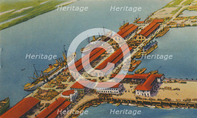 'Marine Terminal Port, Barranquilla', c1940s. Artist: Unknown.