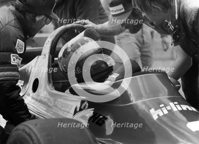 Desiré Wilson at Silverstone during qualifying for British Grand Prix 1980. Creator: Unknown.