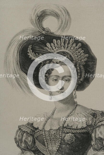 Maria Francisca of Braganza (1800-1834), Portuguese infanta of the House of Braganza, 1868. Creator: Unknown.