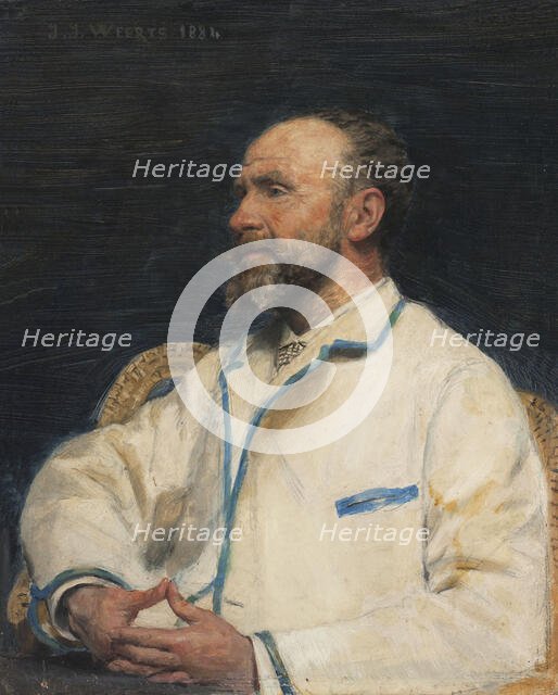 Portrait of Firmin Javel, 1884. Creator: Jean Joseph Weerts.