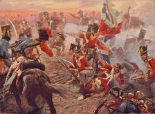 Battle of Quatre Bras, 1815 (1906). Artist: Vereker Monteith Hamilton.