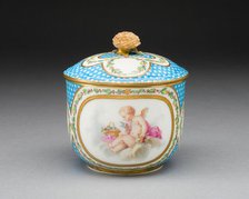 Sugar Bowl (from a tea service), Sèvres, 1770. Creators: Sèvres Porcelain Manufactory, Jacques Fontaine.