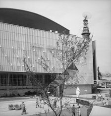 Royal Festival Hall, Festival of Britain, South Bank, Lambeth, London, 1951. Artist: MW Parry.