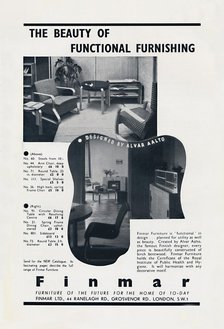 'The Beauty of Functional Furnishing - Finmar', 1939. Artist: Unknown.
