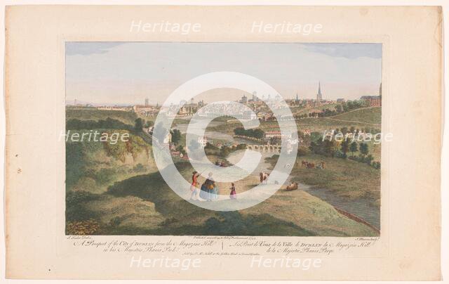 View of the city of Dublin as seen from Phoenix Park, 1753. Creator: James Mason.