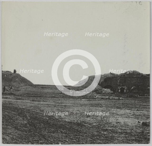 Panorama de la Brèche, Fort d'Issy, Issy-les-Moulineaux, 1871. Creator: Hippolyte Blancard.