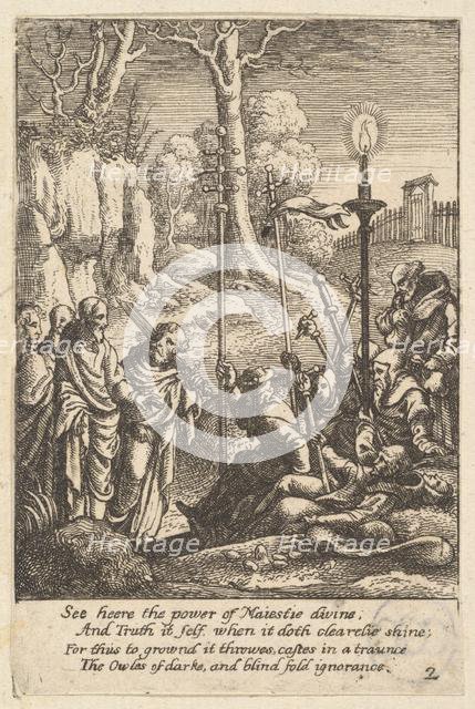 Jesus confronting his detractors, 1625-77. Creator: Wenceslaus Hollar.