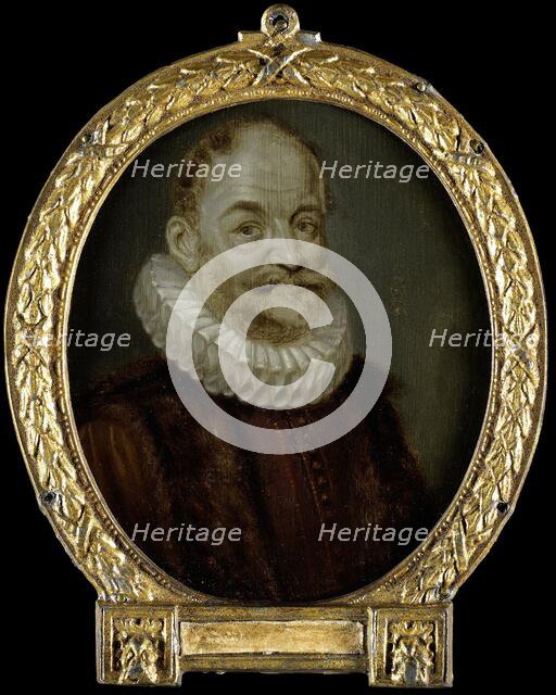 Portrait of Johannes Polyander à Kerckhoven, Professor of Theology in Leiden, 1700-1732. Creator: Arnoud van Halen.