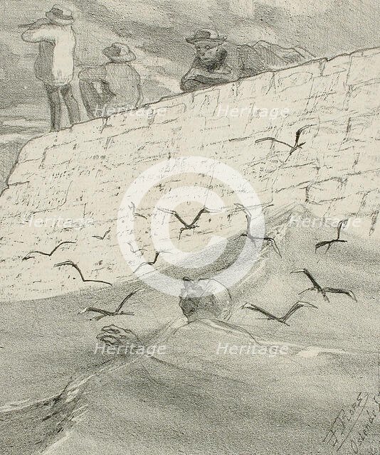 Déballages, 1857. Creator: Félicien Rops.