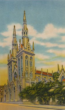 'San Roque Church, Barranquilla', c1940s. Artist: Unknown.