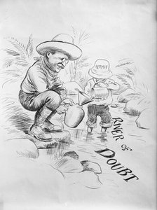 Theodore Roosevelt - Cartoon About The 'River of Doubt', 1914. Creator: Unknown.