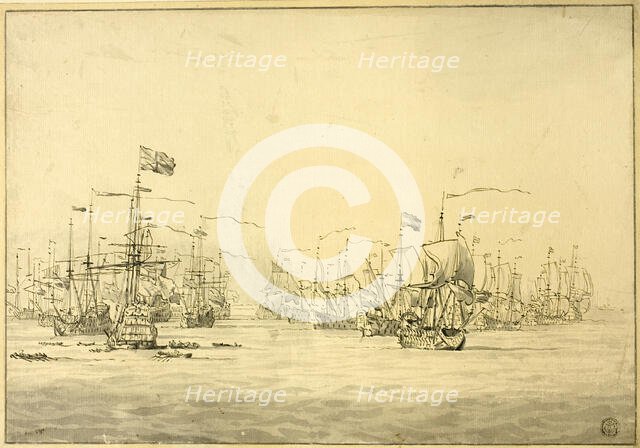 Dutch and English Fleets, n.d. Creator: Unknown.