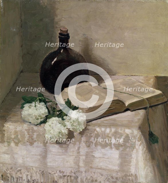 'Still life with a Book', late 19th or 20th century. Artist: Johannes Hansch