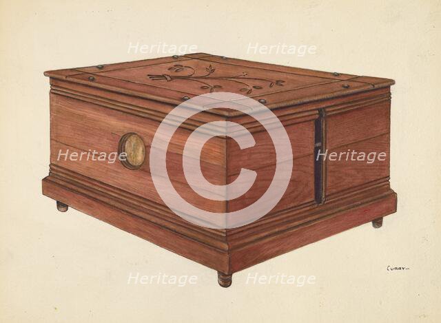 Desk Bell from Fire Department, c. 1939. Creator: Al Curry.