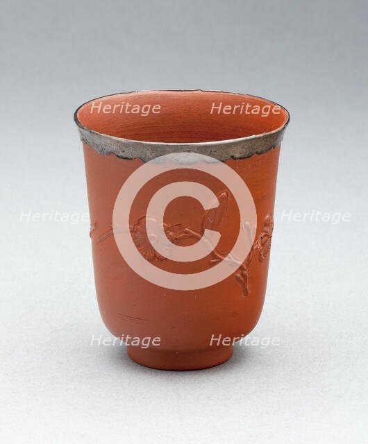 Beaker, Staffordshire, c. 1695. Creator: Staffordshire Potteries.