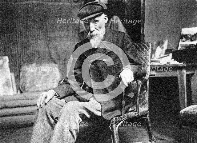 Pierre-Auguste Renoir, French artist, 1917. Artist: Unknown