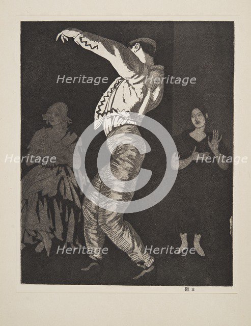 Spanish Dancer No. II, pub. 1923. Creator: Laura Knight (1877 - 1970).