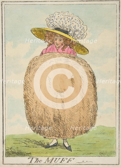 The Muff, February 16, 1787. Creator: Attributed to Henry Kingsbury (British, active ca. 1775-98).