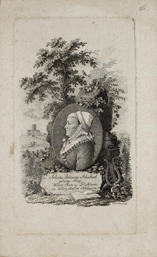 Poet Johanne Juliane Schubert (1776-1864), 1810. Creator: Anonymous.