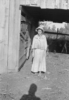 Dora Mae Tengle, sharecropper's daughter, Hale County, Alabama, 1936. Creator: Walker Evans.