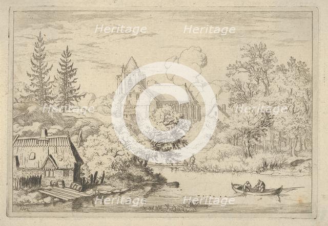 The Casks and Planks at the Back of the River, 17th century. Creator: Allart van Everdingen.