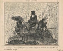 Commencant a trouver que l'impèriale ..., 19th century. Creator: Honore Daumier.