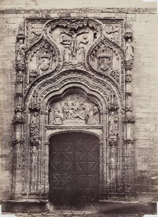 Entrance, Church of Santa Cruz, Segovia, between 1880 and 1890. Creator: Juan Laurent.