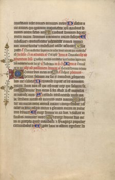 Decorated Text Page; Psalter, 1420-1430. Creator: Unknown.