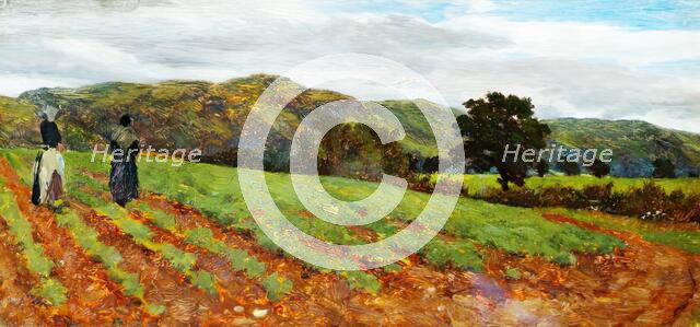 Landscape with Figures, c1870s. Creator: George Reid.