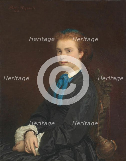 Portrait of a Young Woman, 1863. Creator: Henri Alexandre Georges Regnault.