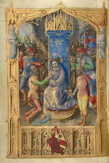 Mocking of Christ; Poncher Hours, about 1500. Creator: Master of Cardinal Bourbon.