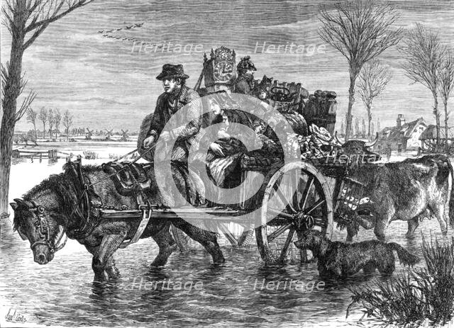 Flooded out in Lincolnshire, 1869. Creator: Unknown.