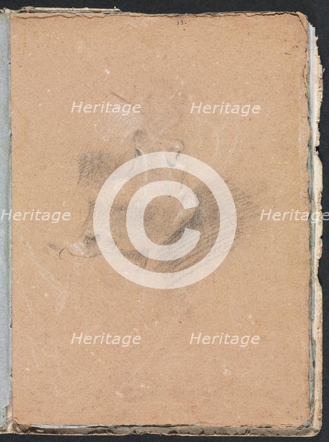 Verona Sketchbook: Female profile (page 65), 1760. Creator: Francesco Lorenzi (Italian, 1723-1787).