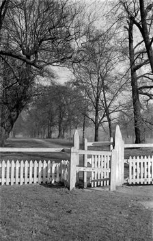 A gated road near Ham House, Richmond, London, c1945-c1965. Artist: SW Rawlings