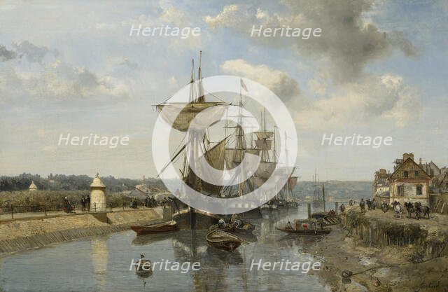 Frigates, c1850-55. Creator: Johan Barthold Jongkind.