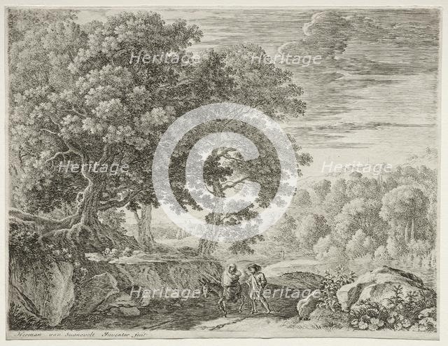 The Flight into Egypt. Creator: Herman van Swanevelt (Dutch, c. 1600-1655).