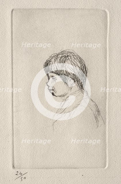 Claude Renoir, de profil. Creator: Pierre-Auguste Renoir (French, 1841-1919).