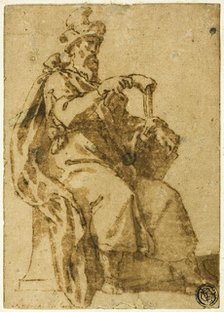 Samuel Enthroned, 1586/89. Creator: Cesare Nebbia.