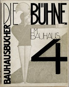 Cover design The stage at the Bauhaus (Die Bühne im Bauhaus), 1925. Creator: Schlemmer, Oskar (1888-1943).