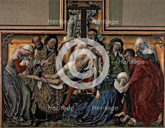  'The Descent from the Cross', considered the masterpiece of Flemish painter Rogier van der Weyde…