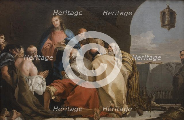 The Institution of the Eucharist, 1753. Creator: Tiepolo, Giandomenico (1727-1804).