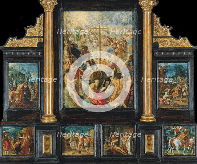 The Frankfurt Altarpiece of the Exaltation of the True Cross. Artist: Elsheimer, Adam (1578-1610)