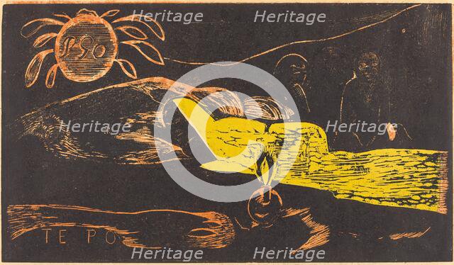 Te Po (The Long Night), 1894/1895. Creator: Paul Gauguin.