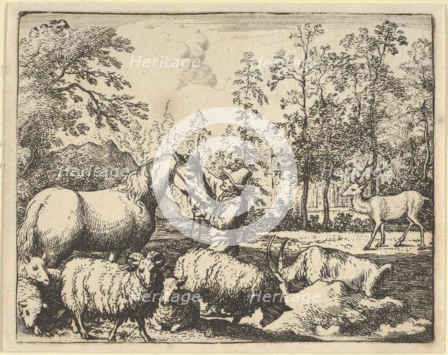 The Story of the Horse Who Wants Revenge on the Stag, 1650-75. Creator: Allart van Everdingen.