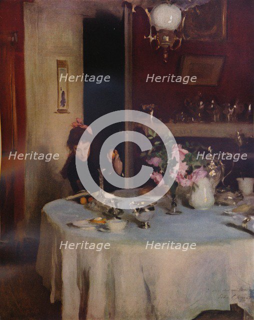 'The Breakfast Table', 1884 (1934). Artist: John Singer Sargent.