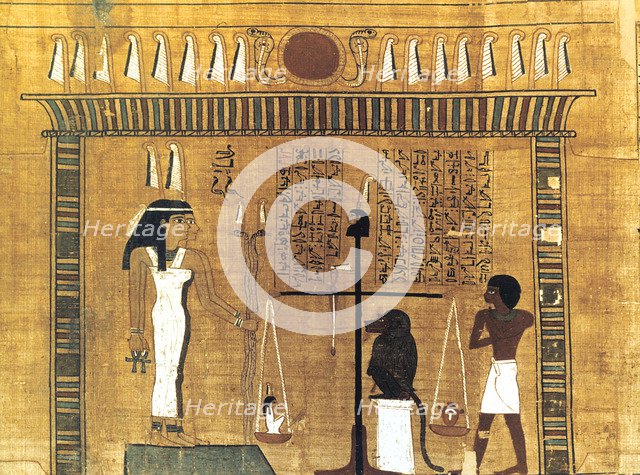 Funerary papyrus, Ancient Egyptian, 18th Dynasty, 1550-1293 BC. Artist: Unknown