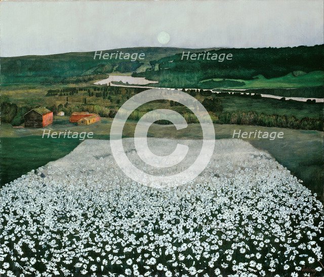 Flower Meadow in the North. Artist: Sohlberg, Harald (1869-1935)