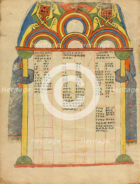 Canon Table Page; Gospel Book, about 1504-1505. Creator: Unknown.